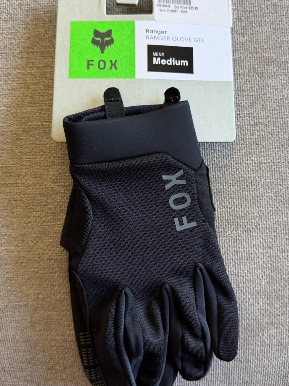 Fox Men's Black Ranger Cycling Gloves